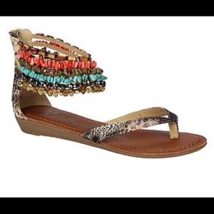 Rebel by Zigi beaded sandals